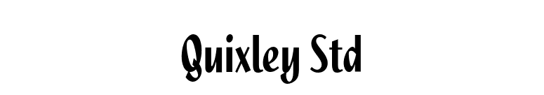 Quixley Std font preview