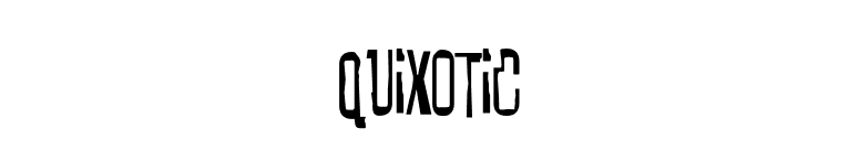 Quixotic font preview