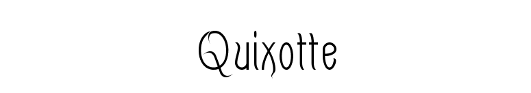 Quixotte font preview