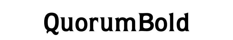 QuorumBold font preview