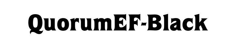 QuorumEF-Black font preview