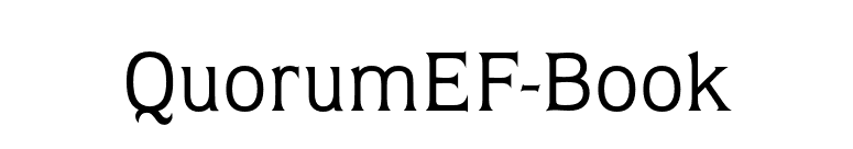 QuorumEF-Book font preview