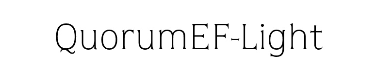 QuorumEF-Light font preview