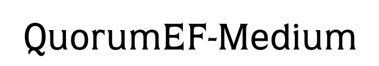 QuorumEF-Medium font preview