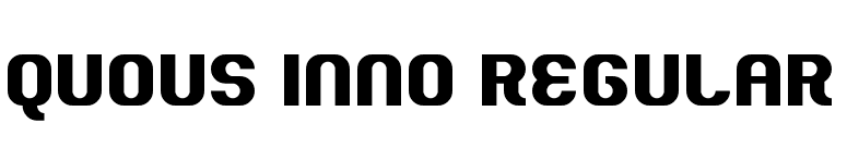 Quous Inno Regular font preview