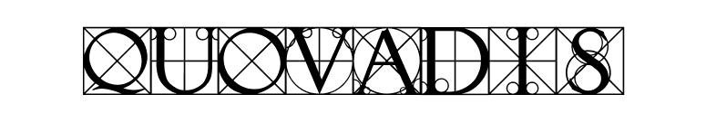 Quovadis font preview