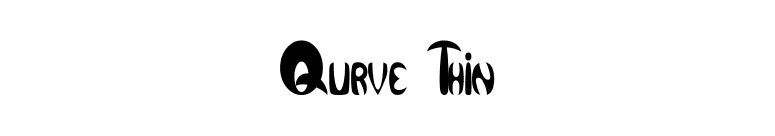 Qurve Thin font preview