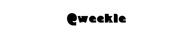 Qweckle font preview