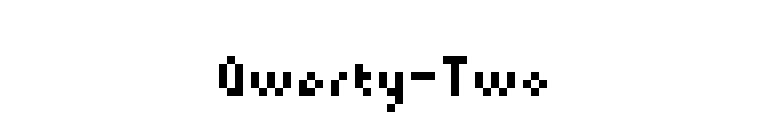 Qwerty-Two font preview