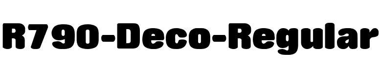 R790-Deco-Regular font preview
