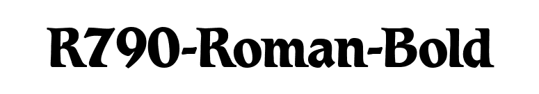 R790-Roman-Bold font preview