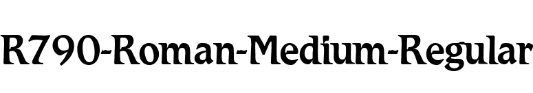 R790-Roman-Medium-Regular font preview