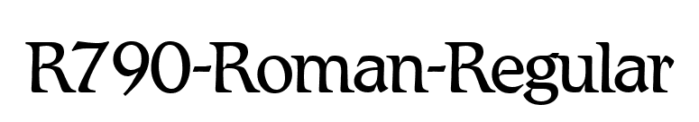 R790-Roman-Regular font preview