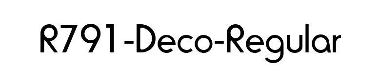 R791-Deco-Regular font preview