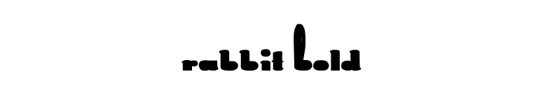 Rabbit Bold font preview