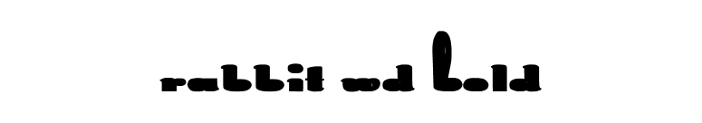 Rabbit Wd Bold font preview