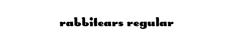 RabbitEars Regular font preview
