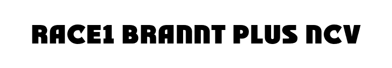 RACE1 Brannt Plus NCV font preview