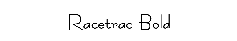 Racetrac Bold font preview