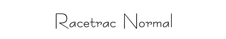 Racetrac Normal font preview