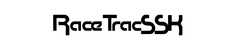 RaceTracSSK font preview