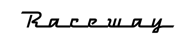 Raceway font preview