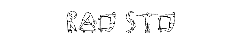 Rad Std font preview