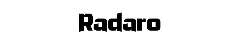 Radaro font preview