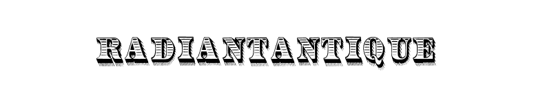 RadiantAntique font preview