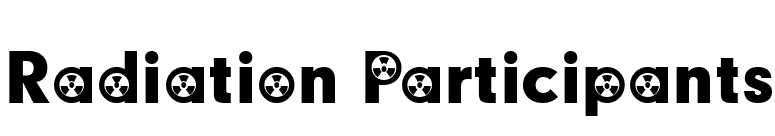 Radiation Participants font preview