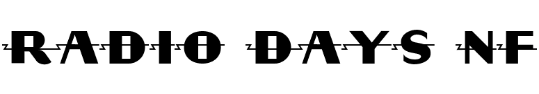 Radio Days NF font preview