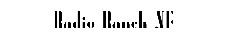 Radio Ranch NF font preview