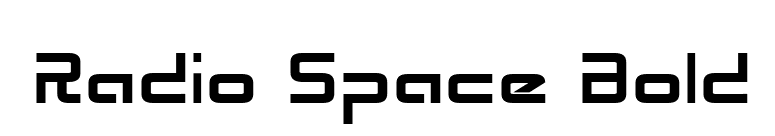 Radio Space Bold font preview