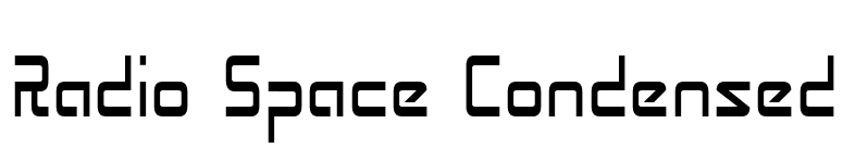 Radio Space Condensed font preview