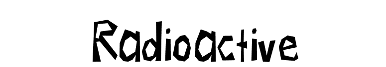 Radioactive font preview