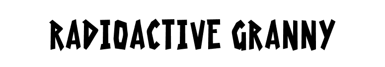 Radioactive Granny font preview