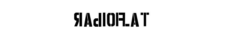 RadioFlat font preview