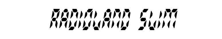 Radioland Slim font preview