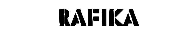 Rafika font preview