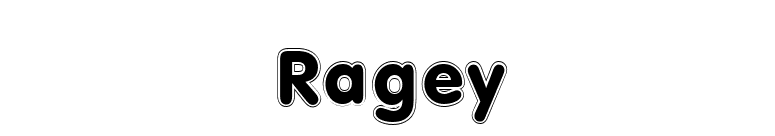 Ragey font preview