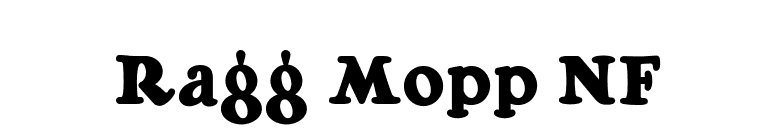 Ragg Mopp NF font preview