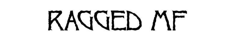 Ragged MF font preview