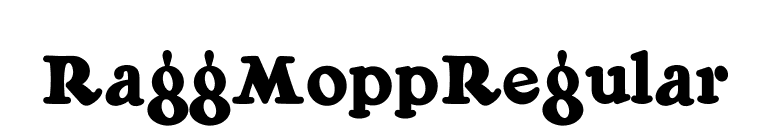 RaggMoppRegular font preview