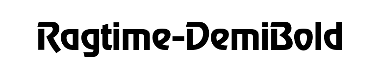 Ragtime-DemiBold font preview