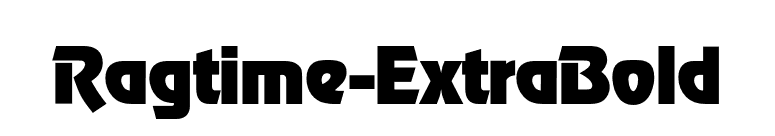 Ragtime-ExtraBold font preview