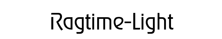 Ragtime-Light font preview