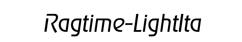Ragtime-LightIta font preview