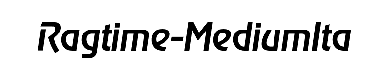 Ragtime-MediumIta font preview