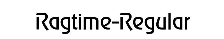 Ragtime-Regular font preview