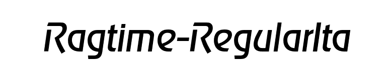 Ragtime-RegularIta font preview